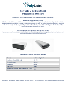 Integral Skin Polyurethane Foam U-92 Data Sheet
