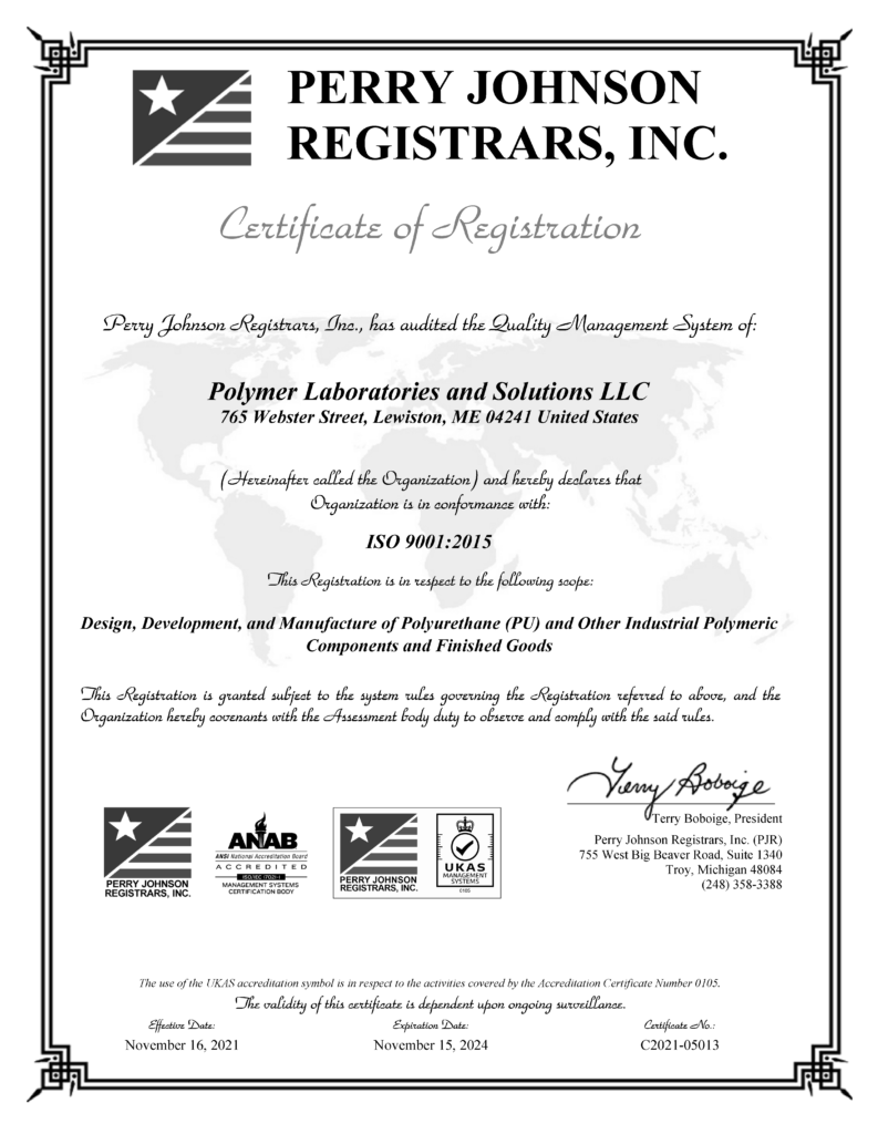 Poly Labs ISO 9001:2015 QMS Registration
